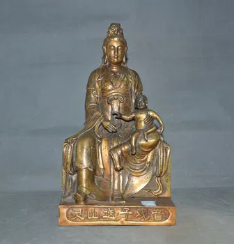 wedding decoration Chinese Buddhism bronze Gilt SongZi Buddha mother Kwan-yin Guanyin Buddha statue
wedding decoration Chinese Buddhism bronze Gilt SongZi Buddha mother Kwan-yin Guanyin Buddha statue