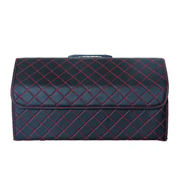 E-FOUR Vehicle Rear Storage Box Leather with Wood Broad Trunk Storage Stay Hold Three Size PU Coat Big Origanizer for Cars Trunk
E-FOUR Vehicle Rear Storage Box Leather with Wood Broad Trunk Storage Stay Hold Three Size PU Coat Big Origanizer for Cars Trunk