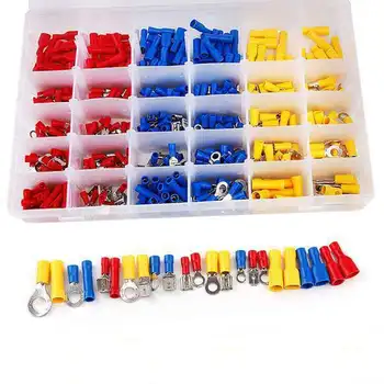 480PCS Boxed Insulated Iron Wire Terminals Wire Connectors Assortment Copper Electrical Crimp Terminals Kits Crimp Terminals
480PCS Boxed Insulated Iron Wire Terminals Wire Connectors Assortment Copper Electrical Crimp Terminals Kits Crimp Terminals