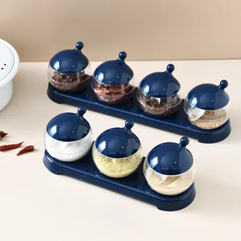 1 Set Seasoning Box Pepper Spice Shaker Salt Seasoning Container Plastic Kitchen Cruet Condiment Bottle Jars
1 Set Seasoning Box Pepper Spice Shaker Salt Seasoning Container Plastic Kitchen Cruet Condiment Bottle Jars