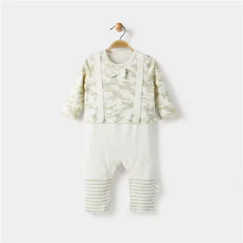 COBROO Baby Boy 100% Cotton Causal Mock Two-Piece Baby Girl Bowknot Camouflage Stripe Overall Kids Jumpsuit
COBROO Baby Boy 100% Cotton Causal Mock Two-Piece Baby Girl Bowknot Camouflage Stripe Overall Kids Jumpsuit