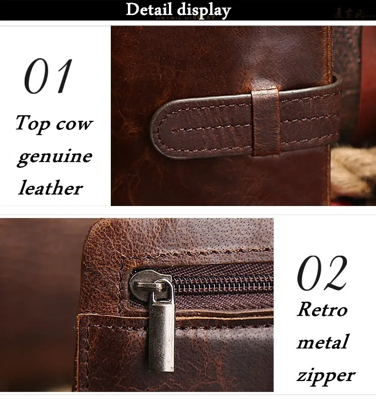 COWATHER hommes portefeuilles 100% TOP vache véritable luxe en cuir de haute qualité 2019 hommes sac à main vintage designer homme sac à main 519 COWATHER hommes portefeuilles 100% TOP vache véritable luxe en cuir de haute qualité 2019 hommes sac à main vintage designer homme sac à main 519