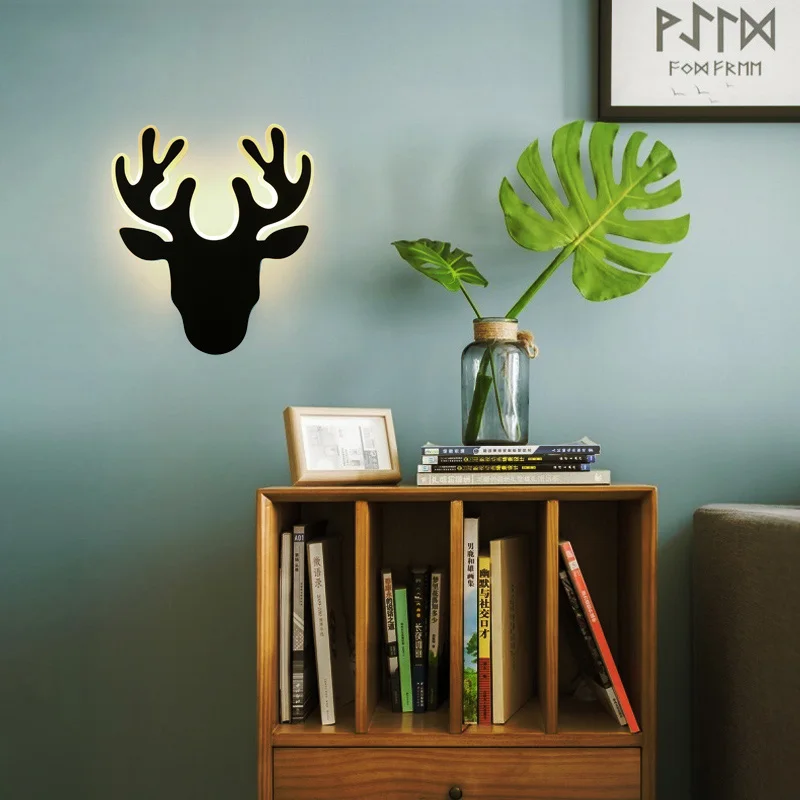 Modern Creative 16W LED Wall Lamp Sika Deer Bedroom Beside Wall Light Indoor Dining Room Corridor Lighting Decoration
Modern Creative 16W LED Wall Lamp Sika Deer Bedroom Beside Wall Light Indoor Dining Room Corridor Lighting Decoration