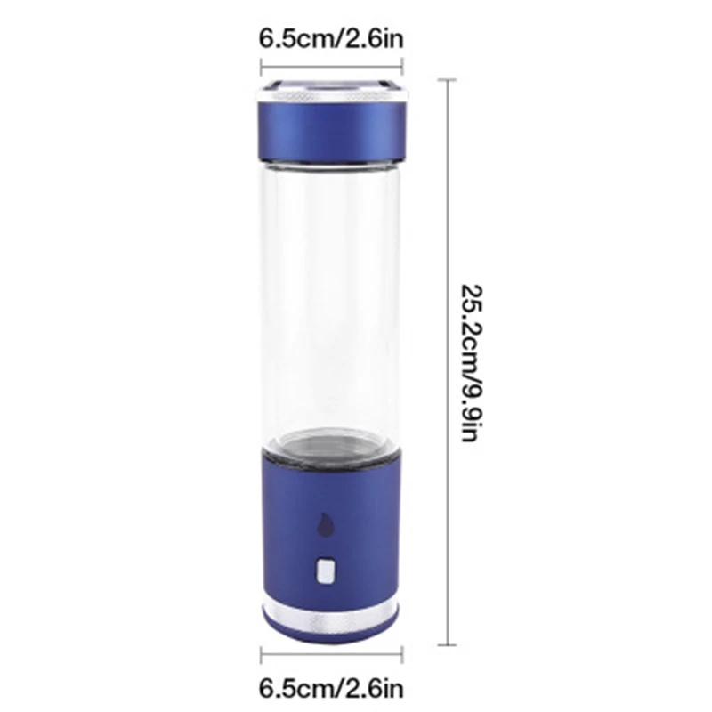400Ml Spe/Pem Hydrogen Rich Water Bottle Alkaline Hydrogen and Oxygen Separation Lonizer Generator Anti-Aging Rechargeable Cup
400Ml Spe/Pem Hydrogen Rich Water Bottle Alkaline Hydrogen and Oxygen Separation Lonizer Generator Anti-Aging Rechargeable Cup