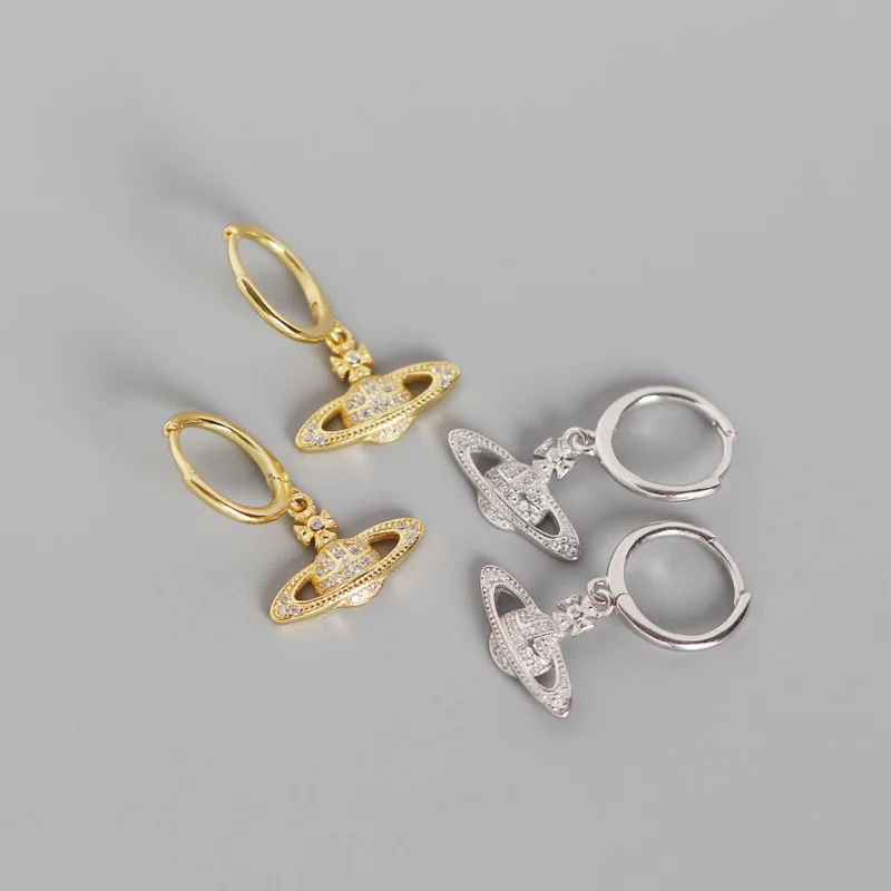 Fengxiaoling Light Luxury Zircon Earrings 925 Sterling Silver Multiple Zircons Planet Drop Earrings Jewelry Earrings For Women
Fengxiaoling Light Luxury Zircon Earrings 925 Sterling Silver Multiple Zircons Planet Drop Earrings Jewelry Earrings For Women