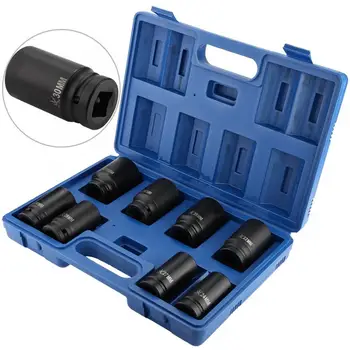 8Pcs 24-38mm Chrome Vanadium Steel Drive Deep Impact Socket Set 3/4 Inch Durable Impact auto repair tools Cuque Impact Socket
8Pcs 24-38mm Chrome Vanadium Steel Drive Deep Impact Socket Set 3/4 Inch Durable Impact auto repair tools Cuque Impact Socket