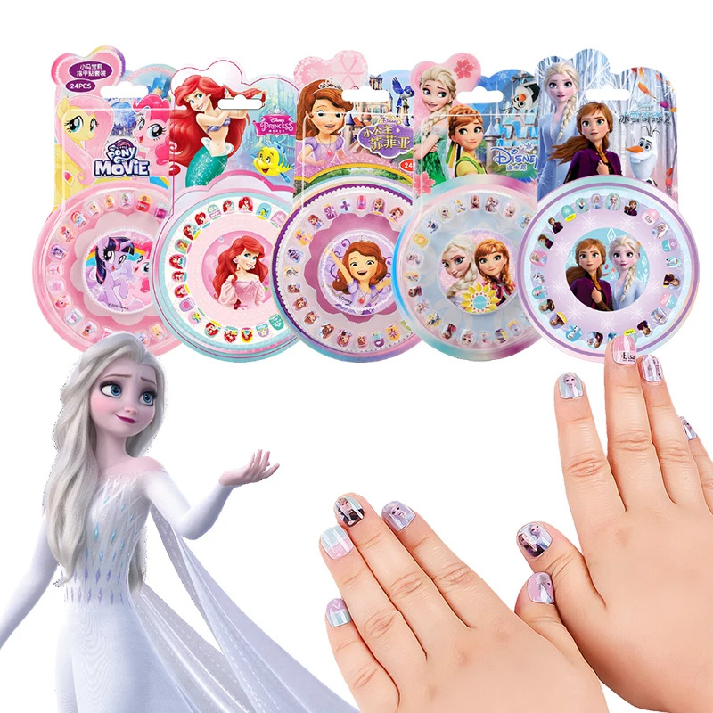 2 стикера для ногтей Disney Холодное сердце Эльза Анна София принцесса модная