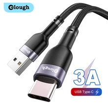 Elough USB Type C Cable 3A USB C Cable Apply for QC 3.0 for Xiaomi Samsung Redmi K40 30 20 Pro Phone USB-C Cable 1/2/3 M Elough USB Type C Cable 3A USB C Cable Apply for QC 3.0 for Xiaomi Samsung Redmi K40 30 20 Pro Phone USB-C Cable 1/2/3 M
