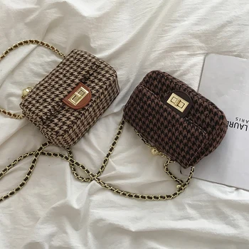 Lingge Chain Bag Women 2020 New Trendy Woolen Crossbody Bag Wild Insfamous Small Square Bag Purses and Handbags Luxury Designer 
Lingge Chain Bag Women 2020 New Trendy Woolen Crossbody Bag Wild Insfamous Small Square Bag Purses and Handbags Luxury Designer