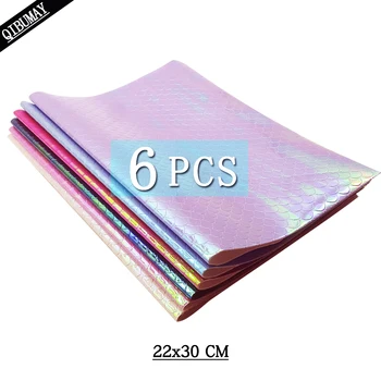 QIBU 6pcs 22*30cm Mermaid Vinyl Fabric Faux Leather Fabric Sheets DIY Hair Bow Materials Handmade Bags Decor Synthetic Leather
QIBU 6pcs 22*30cm Mermaid Vinyl Fabric Faux Leather Fabric Sheets DIY Hair Bow Materials Handmade Bags Decor Synthetic Leather