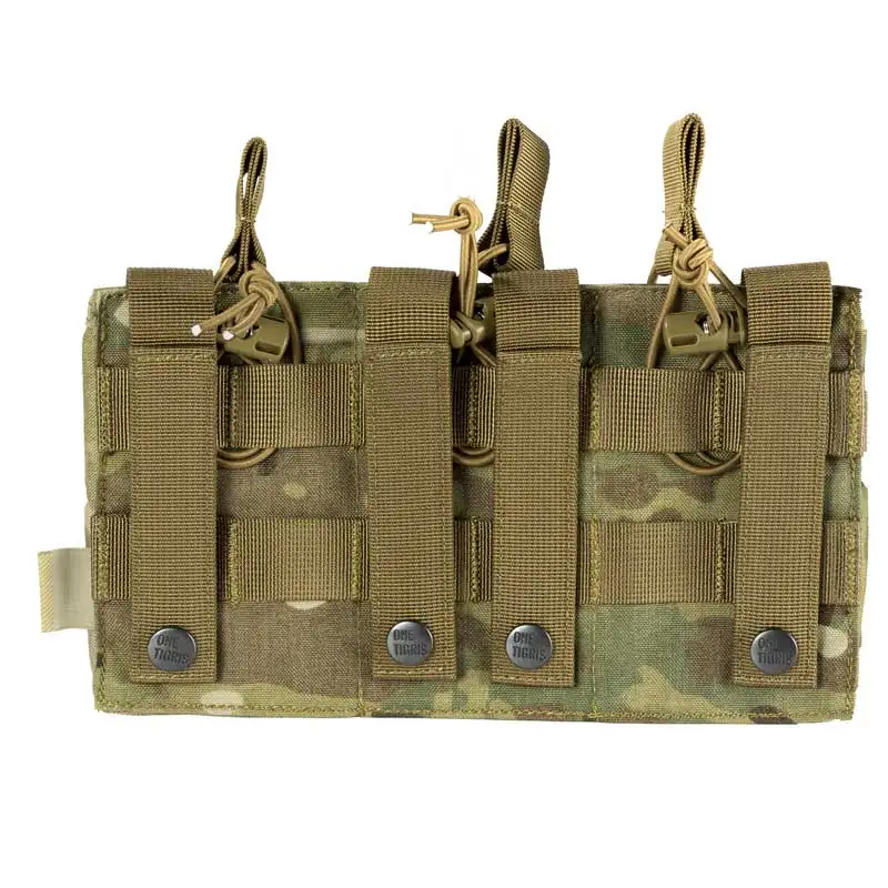 Тактическая Сумка OneTigris MOLLE с тройным открытым верхом сумка для магазина FAST AK AR M4