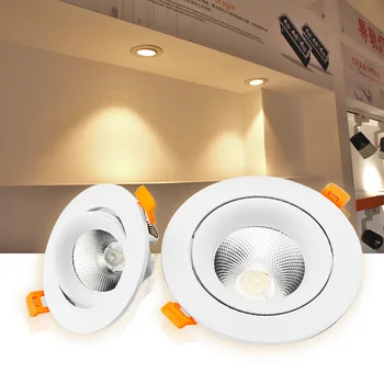 LED Downlight 20W 18W 15W 12W 9W 7W 5W 3W Round Recessed Adjustable Angle AC220V Led Ceiling Lamp Bedroom Kitchen LED Spotlight
LED Downlight 20W 18W 15W 12W 9W 7W 5W 3W Round Recessed Adjustable Angle AC220V Led Ceiling Lamp Bedroom Kitchen LED Spotlight