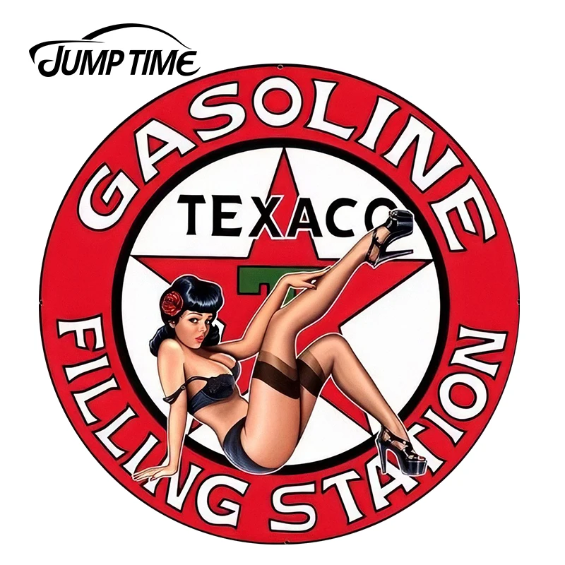 JumpTime 13cm x 13cm Car Stickers Texaco Gasoline Pinup Girl Vinyl Wrap Sexy Beauty Car Decal Sticker Racing
JumpTime 13cm x 13cm Car Stickers Texaco Gasoline Pinup Girl Vinyl Wrap Sexy Beauty Car Decal Sticker Racing