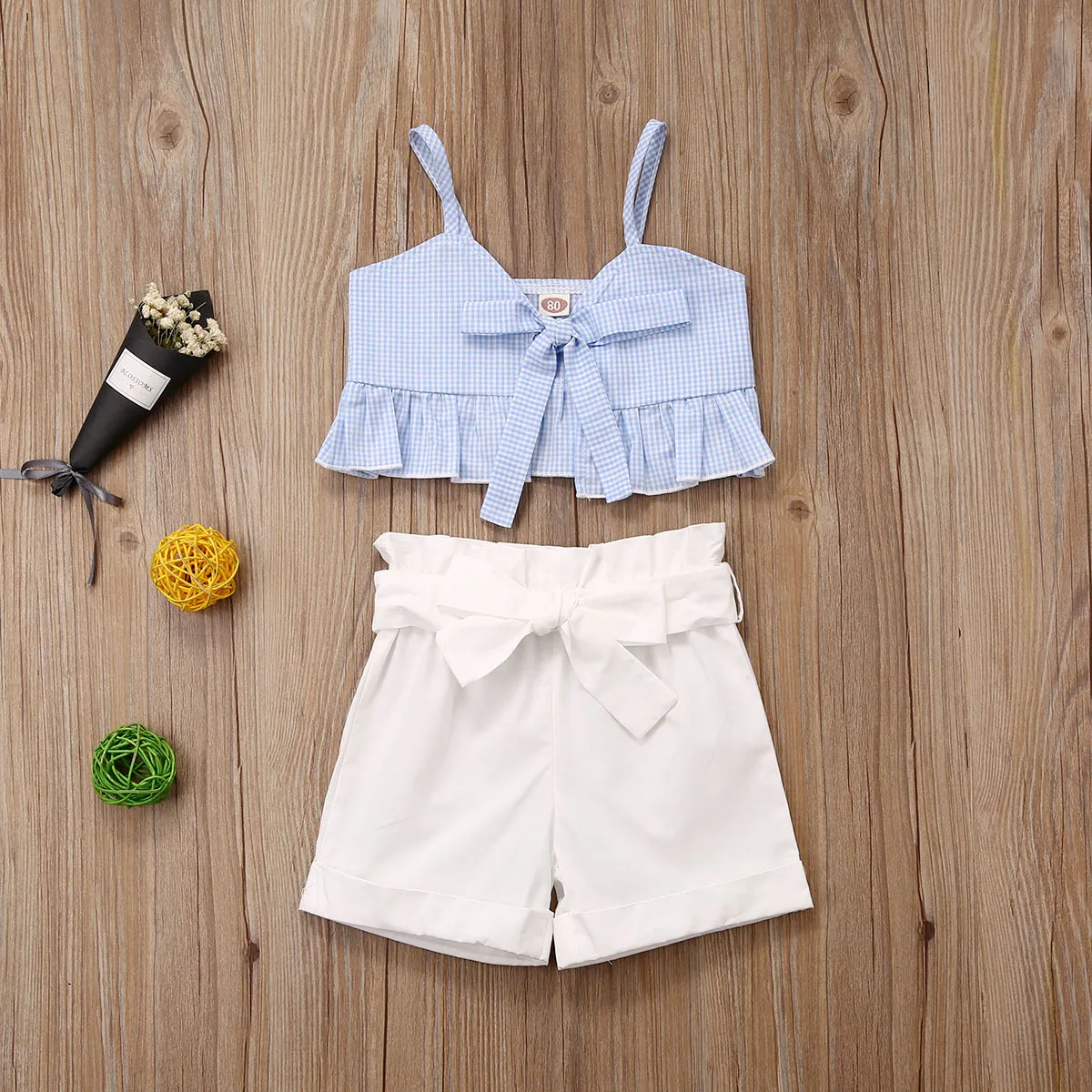 AA 2020 Kids Baby Girls Summer Outfit Plaid Crop Tops Dress Short Clothes With Belt Two Piece Clothing Set
AA 2020 Kids Baby Girls Summer Outfit Plaid Crop Tops Dress Short Clothes With Belt Two Piece Clothing Set