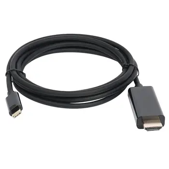 HOT-USB C to HDMI Adapter, 6FT/1.8m USB 3.1 Type-C Male to HDMI Male 4K Cable Black
HOT-USB C to HDMI Adapter, 6FT/1.8m USB 3.1 Type-C Male to HDMI Male 4K Cable Black