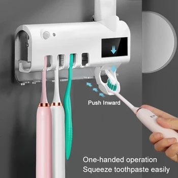 Solar UV Sterilizer Machine Toothbrush Disinfectant Cleaning Agent Storage Bathroom Toothpaste Dispenser Holder uv Sanitizer
Solar UV Sterilizer Machine Toothbrush Disinfectant Cleaning Agent Storage Bathroom Toothpaste Dispenser Holder uv Sanitizer
