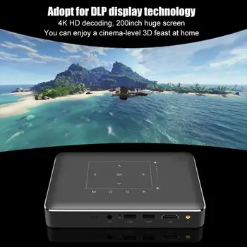 Portable Projector 8-Core 2G+16G for DLP Display 4K HD Decoding with WiFi Bluetooth 110-240V
Portable Projector 8-Core 2G+16G for DLP Display 4K HD Decoding with WiFi Bluetooth 110-240V