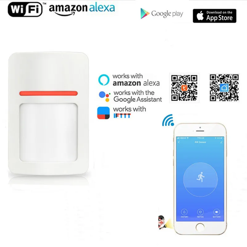 Smart Home Securcity Alarm Systen WiFi Infrared Detectors Motion Sensor Alarm Wireless Infrared Detector Burglar Alarm Sensor
Smart Home Securcity Alarm Systen WiFi Infrared Detectors Motion Sensor Alarm Wireless Infrared Detector Burglar Alarm Sensor