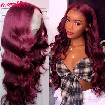 West Kiss Hair 99j Burgundy Lace Front Wig Colored Human Hair Wigs For Women Brazilian Body Wave Wig Pre Plucked Frontal Remy
West Kiss Hair 99j Burgundy Lace Front Wig Colored Human Hair Wigs For Women Brazilian Body Wave Wig Pre Plucked Frontal Remy
