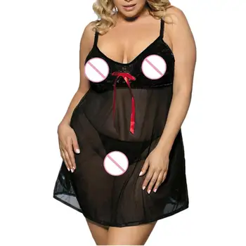 2019 New Sexy Plus Size Womens Lace Bow Nightwear Solid Sleepwear Dress Nuisette Grande Taille Femme Y
2019 New Sexy Plus Size Womens Lace Bow Nightwear Solid Sleepwear Dress Nuisette Grande Taille Femme Y