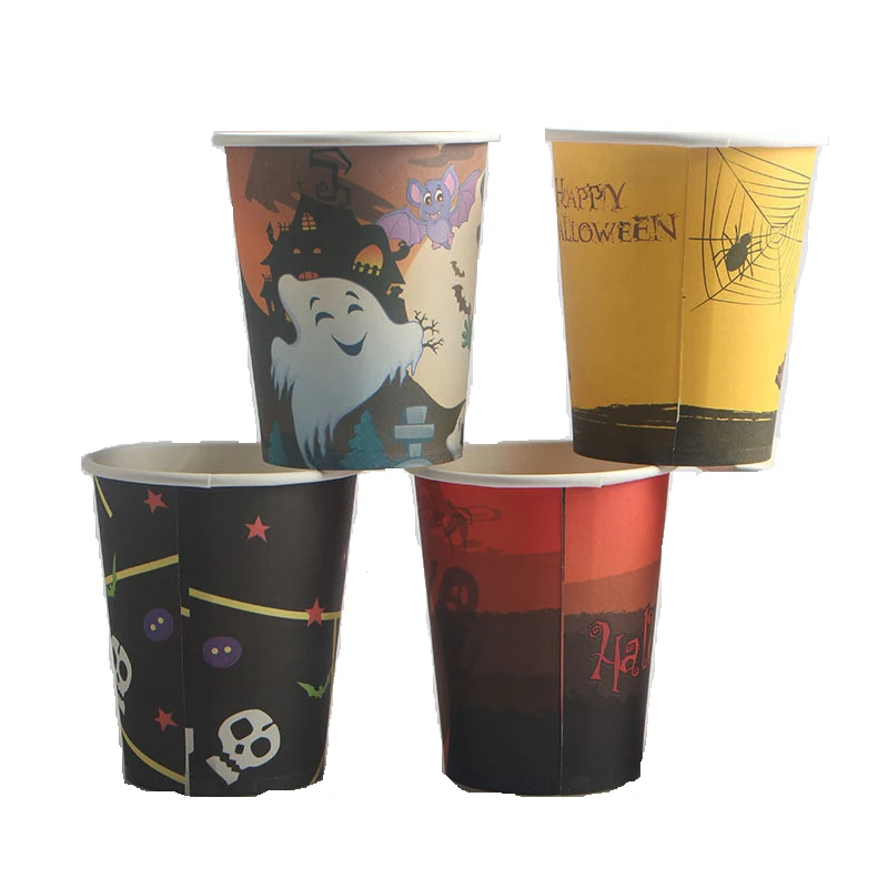 10pcs/lot Disposable Recycled Paper Coffee Cups Happy Halloween Print Pumpkins FDA Grade Horror Party Supplies Tea Cup Tableware
10pcs/lot Disposable Recycled Paper Coffee Cups Happy Halloween Print Pumpkins FDA Grade Horror Party Supplies Tea Cup Tableware