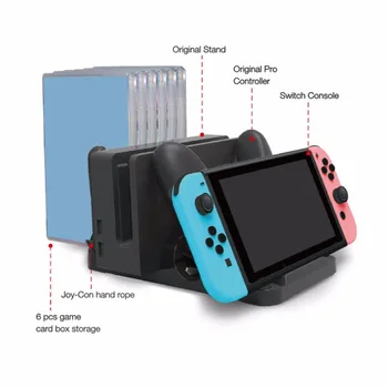 Multi-function Charging Dock Game Console Charge Stand Base With Game Disk Storage for Nintend Switch Pro Controller
Multi-function Charging Dock Game Console Charge Stand Base With Game Disk Storage for Nintend Switch Pro Controller