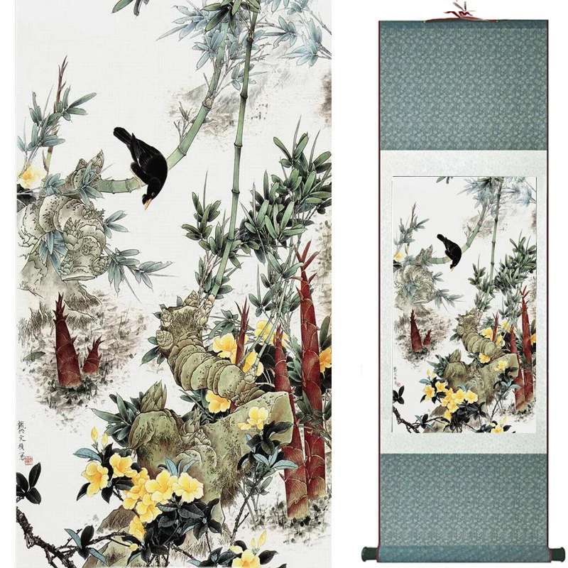 

Традиционная шелковая Живопись птицы и водяная Лилия китайский художественные картины для дома, офиса, украшение китайский painting2019071915