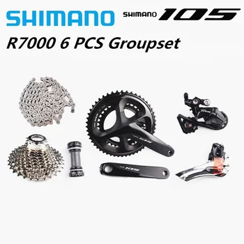 

SHIMANO 105 R7000 2x11S Groupset Crankset SS Rear derailleur Cassette HG601Chain Road Bike Bicycle 11 Speed Shimano Groupset