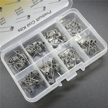 High Density (8 in 1) 80PCS/Pack A1 Prebuilt Premade Coils Kits Quad/Hive/Fused Clapton/Tiger/Tank track/Mix twisted for RDA RBA
High Density (8 in 1) 80PCS/Pack A1 Prebuilt Premade Coils Kits Quad/Hive/Fused Clapton/Tiger/Tank track/Mix twisted for RDA RBA