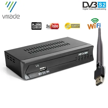 Vmade 2020 DVB S2 satellite TV receiver with USB WIFI Euroepe DVB S2 TV Tuner HD 1080P H.264 Support Youtube TV BOX receptor
Vmade 2020 DVB S2 satellite TV receiver with USB WIFI Euroepe DVB S2 TV Tuner HD 1080P H.264 Support Youtube TV BOX receptor