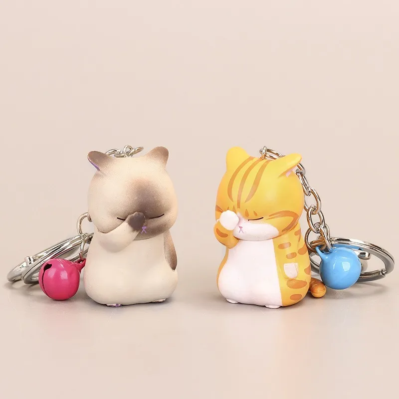 Cute Shy Cat Keychains Chubby Kitten Keyring Trinket Bag Ornament Keys Organizer Fashion Animal Jewelry Women Accessories
Cute Shy Cat Keychains Chubby Kitten Keyring Trinket Bag Ornament Keys Organizer Fashion Animal Jewelry Women Accessories