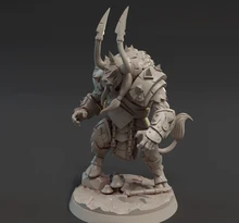 

38mm 56mm Resin Model Minotaur Warrior Figure Unpainted DW-020