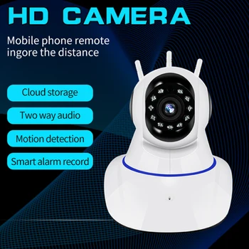 Smart Wifi Camera Cloud Wireless IP Camera Intelligent Auto Tracking Home Camera Baby Monitor Motion Detection 360Eye
Smart Wifi Camera Cloud Wireless IP Camera Intelligent Auto Tracking Home Camera Baby Monitor Motion Detection 360Eye