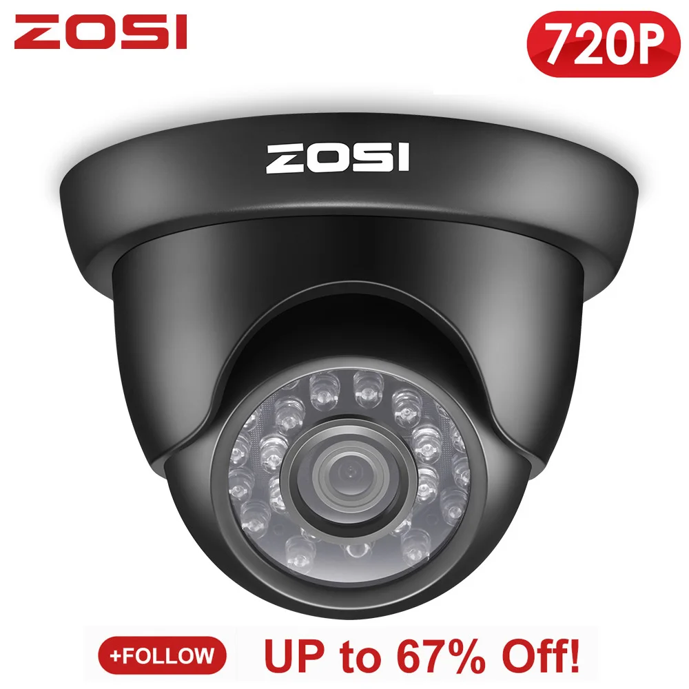 ZOSI 720P TVI Outdoor Indoor Video Surveillance Dome Camera HD 1280 TVL Weatherproof Home CCTV Security Camera System 
ZOSI 720P TVI Outdoor Indoor Video Surveillance Dome Camera HD 1280 TVL Weatherproof Home CCTV Security Camera System