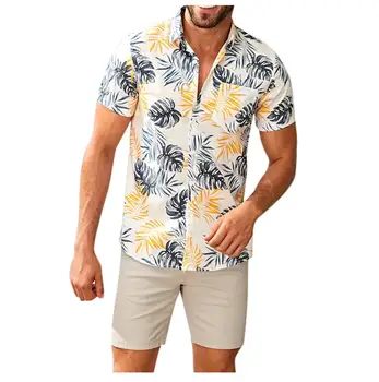 Summer Mens Hawaiian Shirts Fashion Stand Collar Strip Print Short Sleeve Shirt Top Streetwear Camisa Masculina Chemise Homme
Summer Mens Hawaiian Shirts Fashion Stand Collar Strip Print Short Sleeve Shirt Top Streetwear Camisa Masculina Chemise Homme
