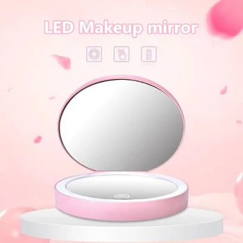 Portable LED Lighted Mini Circular Makeup Mirror Compact Travel Sensing Lighting Cosmetic Mirror Wireless USB Charging
Portable LED Lighted Mini Circular Makeup Mirror Compact Travel Sensing Lighting Cosmetic Mirror Wireless USB Charging