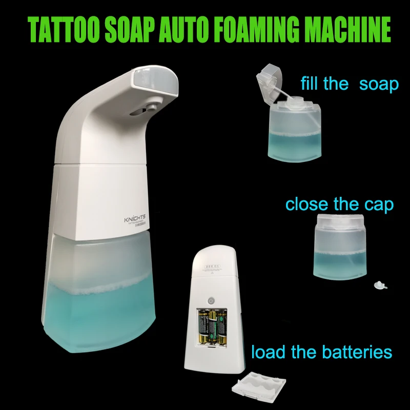 Tattoo Soap Foaming Auto Machine Automatic Induction Sensor Foaming Soap Dispenser for Green Soap Blue Soap Tattoo H2Ocean
Tattoo Soap Foaming Auto Machine Automatic Induction Sensor Foaming Soap Dispenser for Green Soap Blue Soap Tattoo H2Ocean
