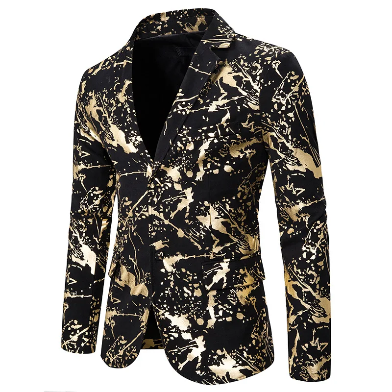 Shiny Silver Splash Ink Print Blazer Men Nightclub Prom Suit Blazer Men Costume Homme Wedding Tuxedo Blazer Masculino
Shiny Silver Splash Ink Print Blazer Men Nightclub Prom Suit Blazer Men Costume Homme Wedding Tuxedo Blazer Masculino