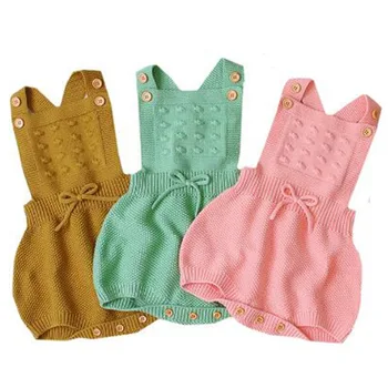2019 Autumn Newborn Rompers Sweater Hair Cored Yarn Knitted Girls Clothes Sleeveless Baby Clothing Infant Jumpsuit 
2019 Autumn Newborn Rompers Sweater Hair Cored Yarn Knitted Girls Clothes Sleeveless Baby Clothing Infant Jumpsuit