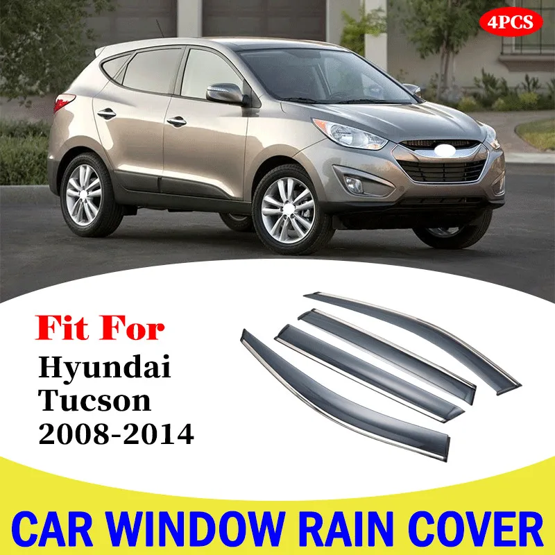 For Hyundai Tucson Window Visor Car Rain Shield Deflectors Awning Trim Cover Exterior Car Styling Accessories Parts 2008-2014
For Hyundai Tucson Window Visor Car Rain Shield Deflectors Awning Trim Cover Exterior Car Styling Accessories Parts 2008-2014