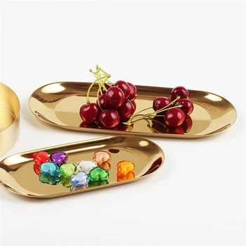 1pc Modern Metal Oval Plate Jewelry Storage Small Tray Stainless Steel Snack Plate Metal Storage Tray Decorative Supplies
1pc Modern Metal Oval Plate Jewelry Storage Small Tray Stainless Steel Snack Plate Metal Storage Tray Decorative Supplies