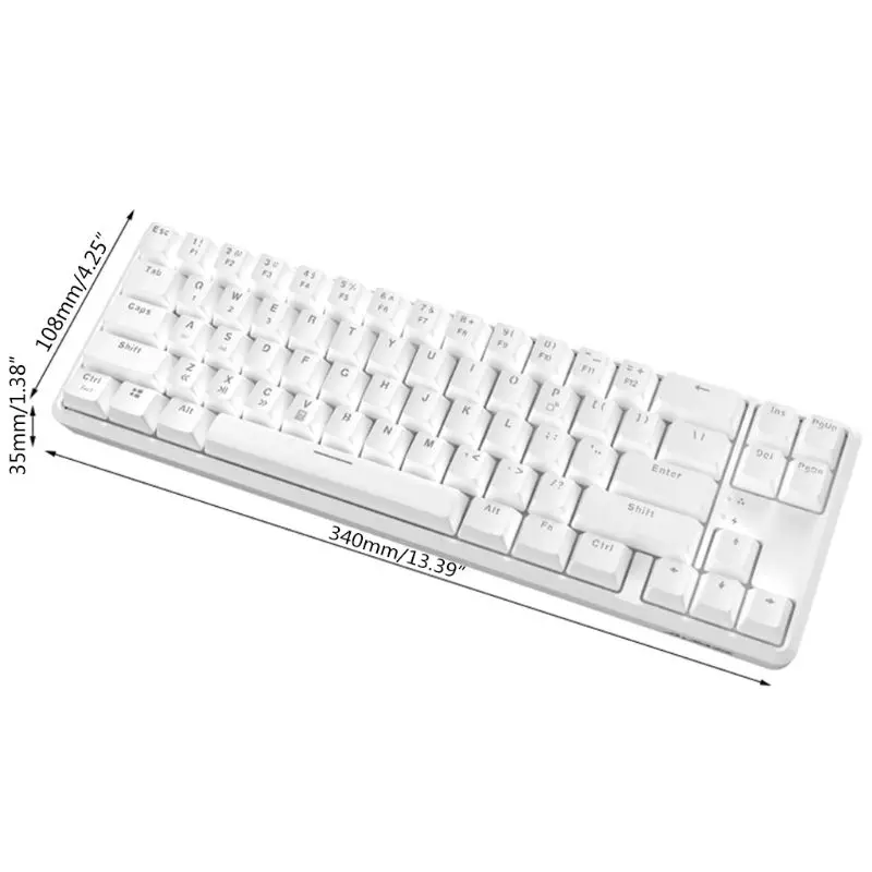 Wired Bluetooth 68 Keys with Anti-ghosting Design Mechanical Keyboard for Ajazz
Wired Bluetooth 68 Keys with Anti-ghosting Design Mechanical Keyboard for Ajazz