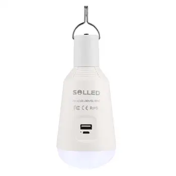 AKDSteel Light Bulb 7W 560LM E27 Camping Light Emergency Lamp Flashlight Power Bank for Balcony Patio Fishing Hiking 
AKDSteel Light Bulb 7W 560LM E27 Camping Light Emergency Lamp Flashlight Power Bank for Balcony Patio Fishing Hiking