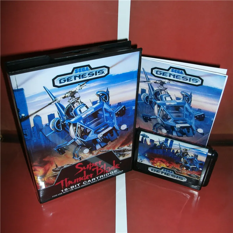 Super Thunder Blade US Cover with Box and Manual For Sega Megadrive Genesis Video Game Console 16 bit MD card
Super Thunder Blade US Cover with Box and Manual For Sega Megadrive Genesis Video Game Console 16 bit MD card