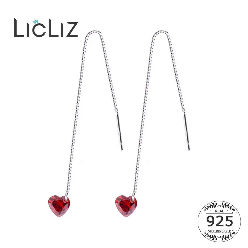 LicLiz 2019 New Red Heart 925 Sterling Silver Drop Earrings for Women Zircon Diamond Box Chain Jewelry Girls Gift LE0625
LicLiz 2019 New Red Heart 925 Sterling Silver Drop Earrings for Women Zircon Diamond Box Chain Jewelry Girls Gift LE0625