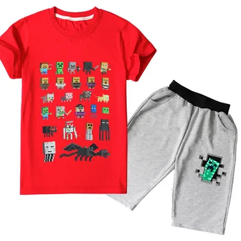 2Pcs Minecraftinglys Baby Boys Girls Clothes Short Sleeve T-Shirt Children's Clothing Set for Kids Lovely Cartoon Pajamas Clothe 
2Pcs Minecraftinglys Baby Boys Girls Clothes Short Sleeve T-Shirt Children's Clothing Set for Kids Lovely Cartoon Pajamas Clothe
