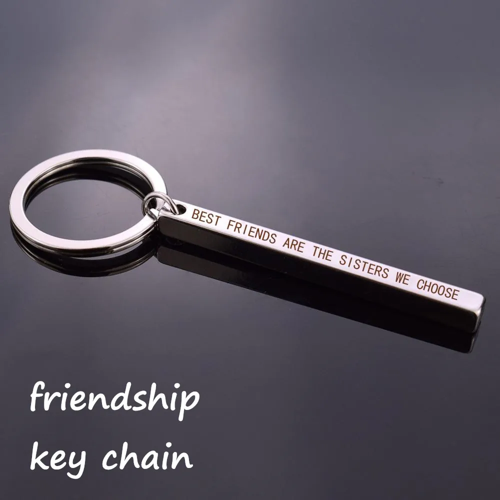 Letterring Keychain ''Best Friends Are The Sisters We Choose'' Friendship Keychain Rectangular Keychain Bar Letters Keychain
Letterring Keychain ''Best Friends Are The Sisters We Choose'' Friendship Keychain Rectangular Keychain Bar Letters Keychain