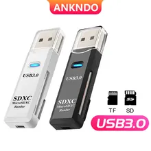 USB3.0 2 IN 1 Card Reader for PC Micro SD TF Card Memory Reader USB 3 Multi-card Writer Adapter Flash Drive Laptop Accessories USB3.0 2 IN 1 Card Reader for PC Micro SD TF Card Memory Reader USB 3 Multi-card Writer Adapter Flash Drive Laptop Accessories