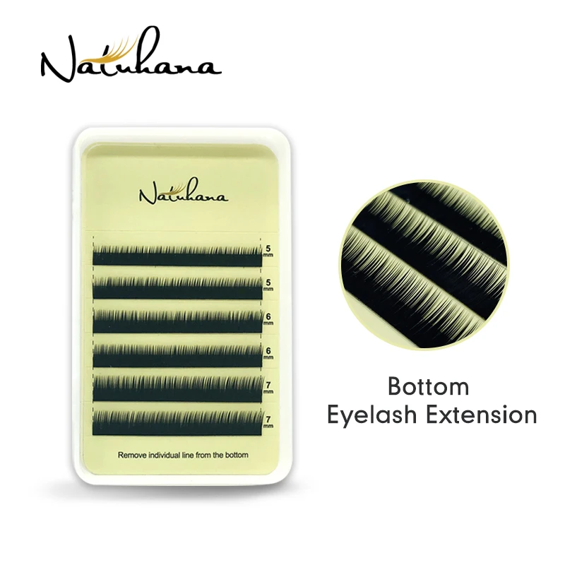 NATUHANA Bottom Eyelash Extension Individual Natural Soft Under Eyelashes J Curl 5-7 Mix Synthetic Mink Lower Lashes for Makeup
NATUHANA Bottom Eyelash Extension Individual Natural Soft Under Eyelashes J Curl 5-7 Mix Synthetic Mink Lower Lashes for Makeup
