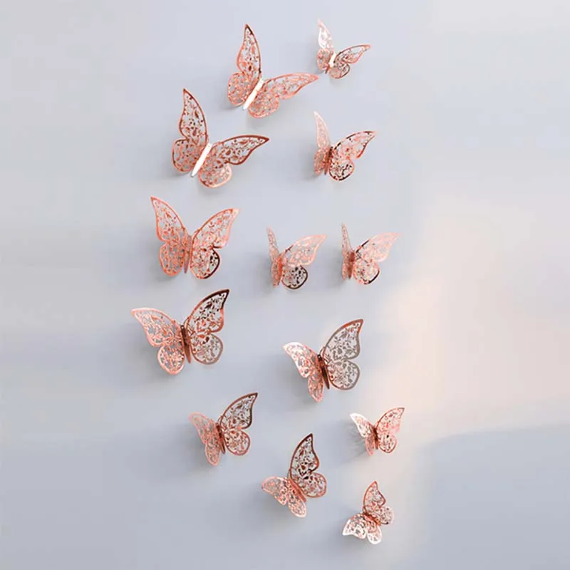 12*Butterfly Stickers decor 3D Wall Sticker Gold Silver Butterfly DIY crafts Home wall Decoration new arrival
12*Butterfly Stickers decor 3D Wall Sticker Gold Silver Butterfly DIY crafts Home wall Decoration new arrival